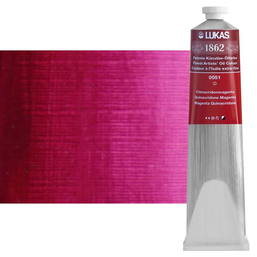 LUKAS 1862 Oil Color - Quinacridone Magenta, 200ml