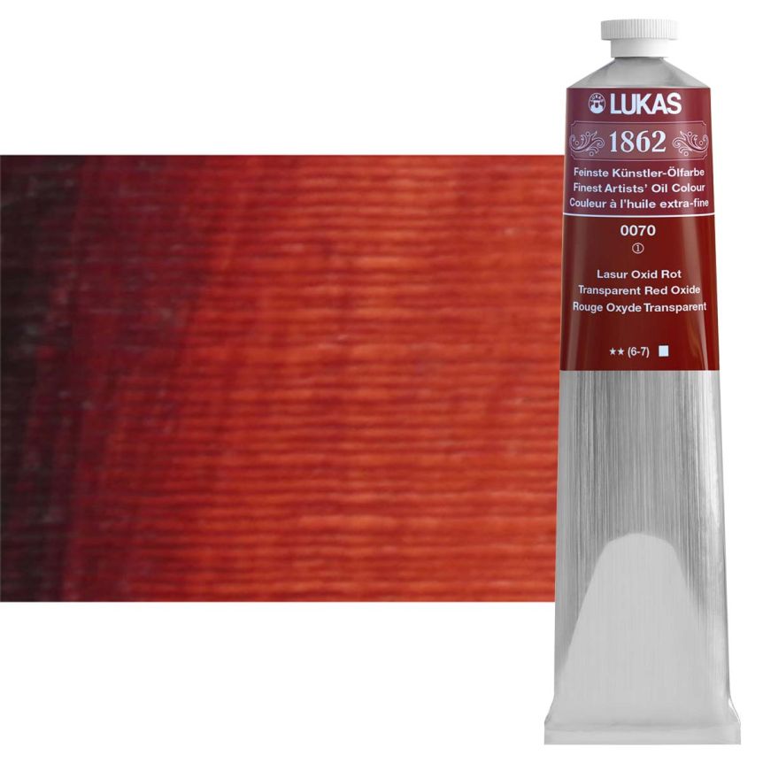 LUKAS 1862 Oil Color - Transparent Red Oxide, 200ml