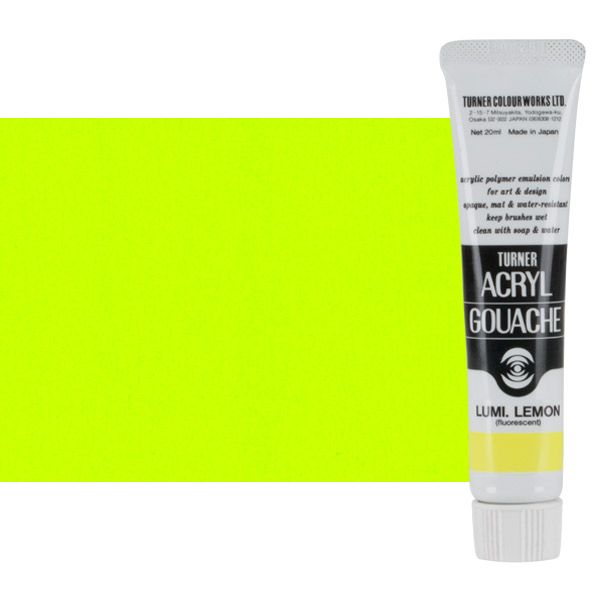 Turner Artist Acryl Gouache - Luminescent Lemon, 20ml