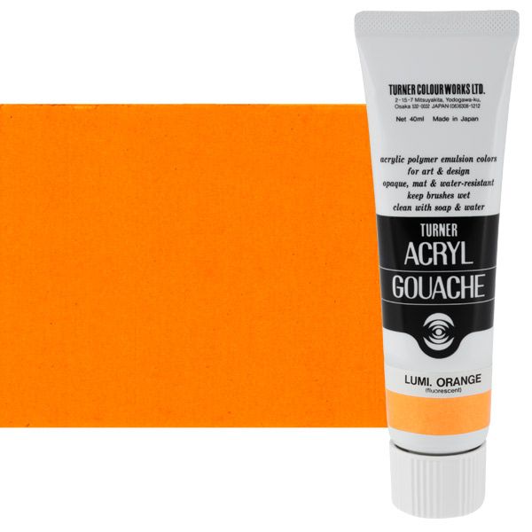 Turner Artist Acryl Gouache - Luminous Orange, 40ml