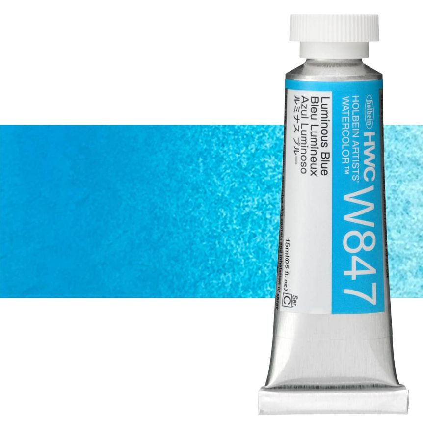Holbein Artists' Watercolor - Luminous Blue, 15ml Tube