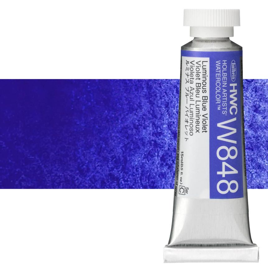 Holbein Artists' Watercolor - Luminous Blue Violet, 15ml Tube