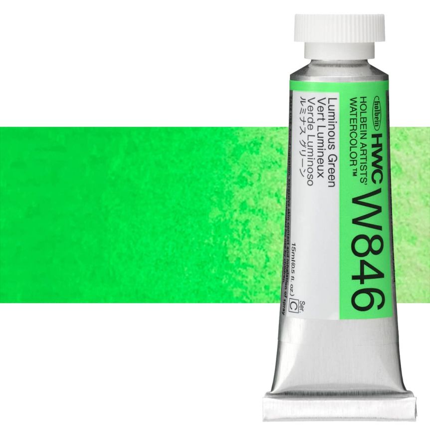 Holbein Artists' Watercolor - Luminous Green, 15ml Tube