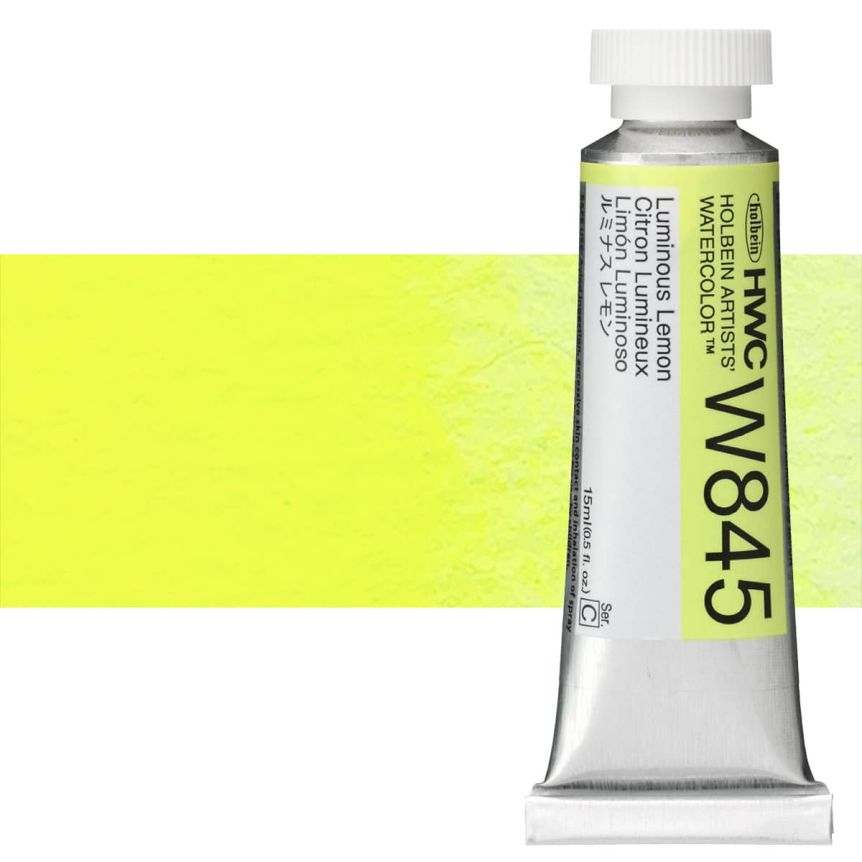 Holbein Artists' Watercolor - Luminous Lemon, 15ml Tube