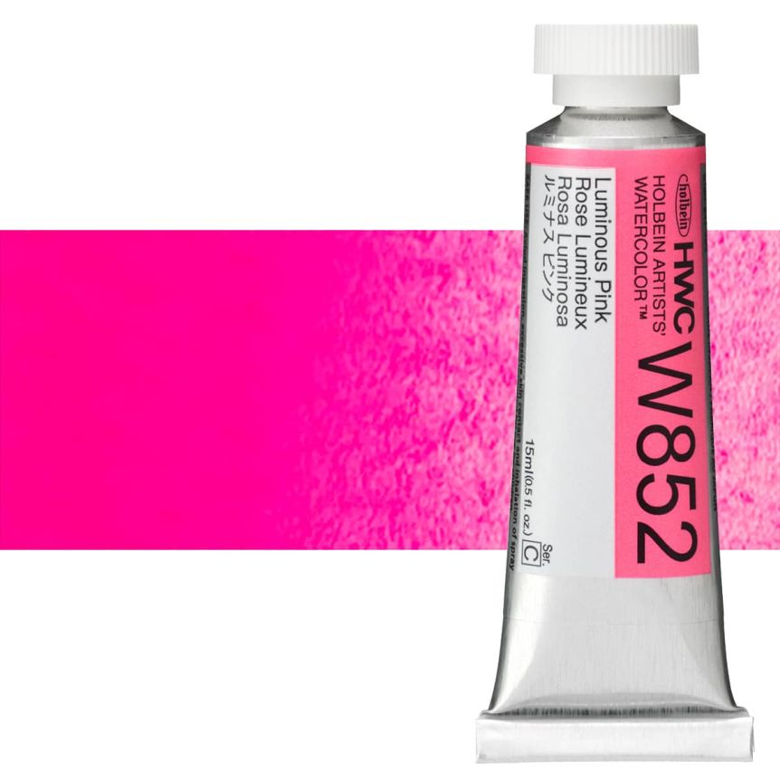 Holbein Artists' Watercolor - Luminous Pink, 15ml Tube