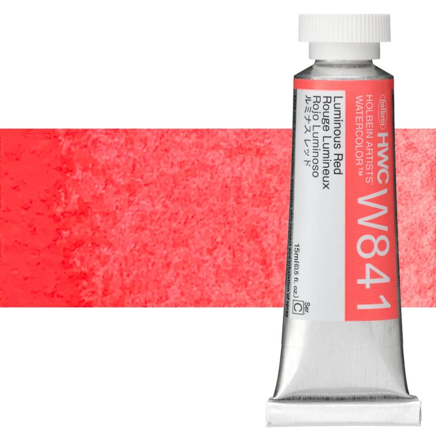 Holbein Artists' Watercolor - Luminous Red, 15ml Tube