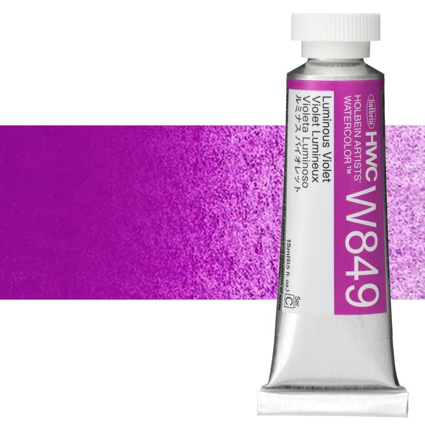 Holbein Artists' Watercolor - Luminous Violet, 15ml Tube