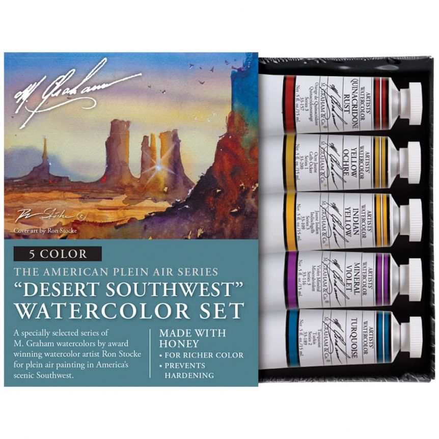 M. Graham Watercolors Desert Southwest Set of 5, 15ml Colors