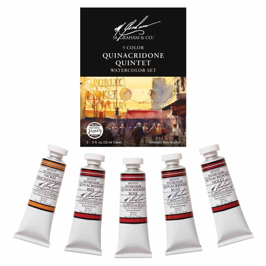 M. Graham Watercolor Quinacridone Set of 5, 15ml Colors