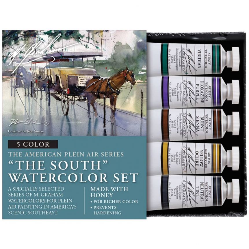 M. Graham Watercolors The South Set of 5, 15ml Tubes