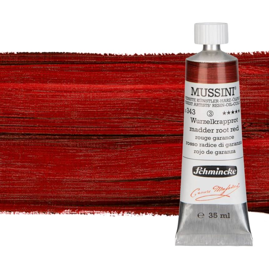Schmincke Mussini Oil Color 35 ml Tube Madder Root Red