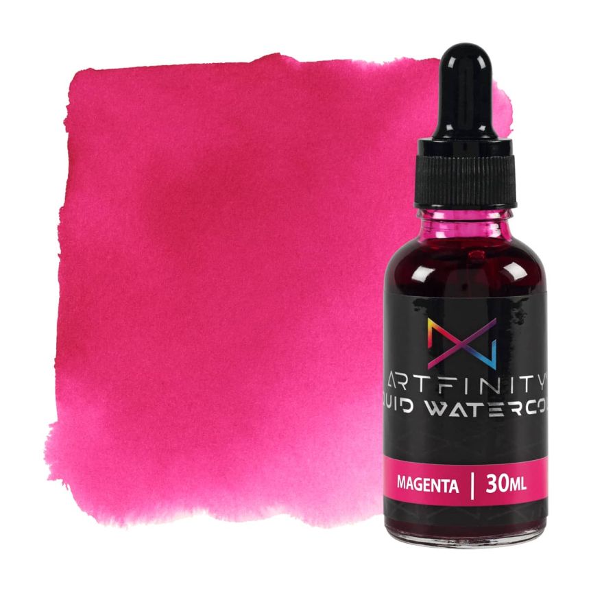 Artfinity Liquid Watercolor - Magenta, 30ml Bottle