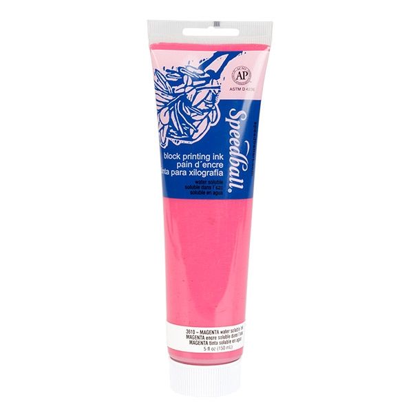 Magenta 5oz Water Soluble Speedball Block Printing Ink 