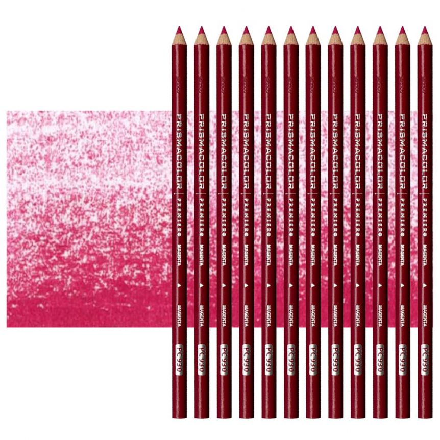 Prismacolor Premier Colored Pencils Set of 12 PC930 - Magenta	