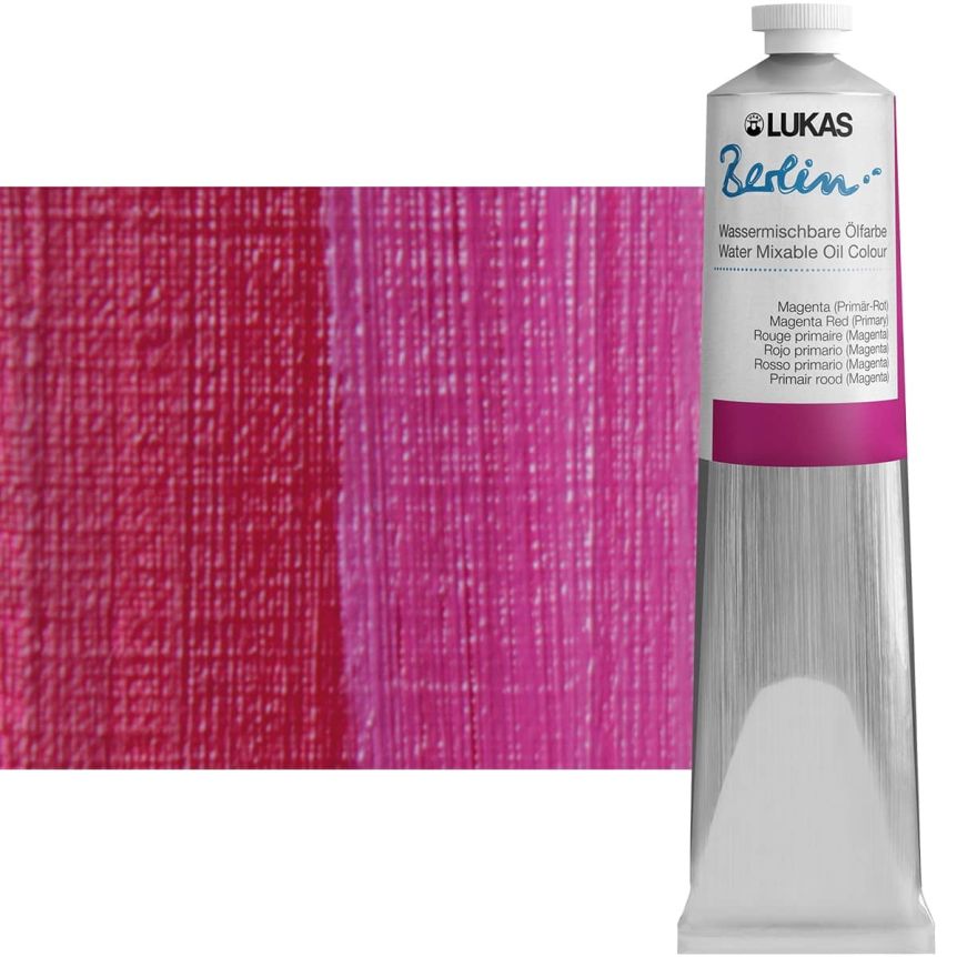 LUKAS Berlin Water Mixable Oil Magenta Primary Red 200 ml Tube