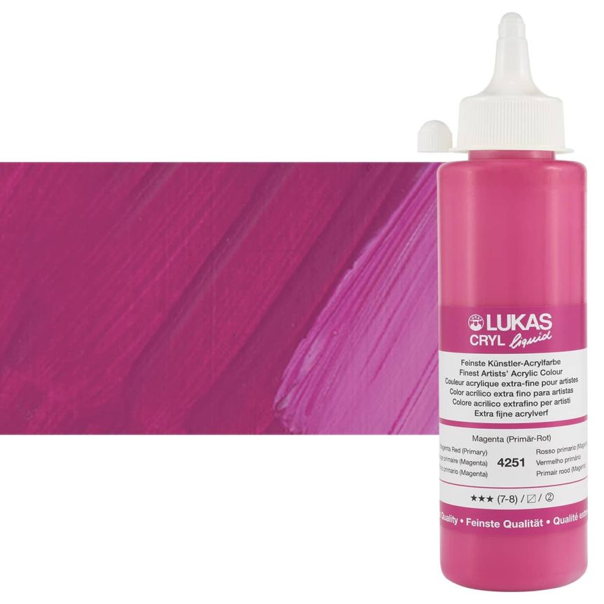 Cryl Liquid Acrylics Magenta Red (Primary) 250ml