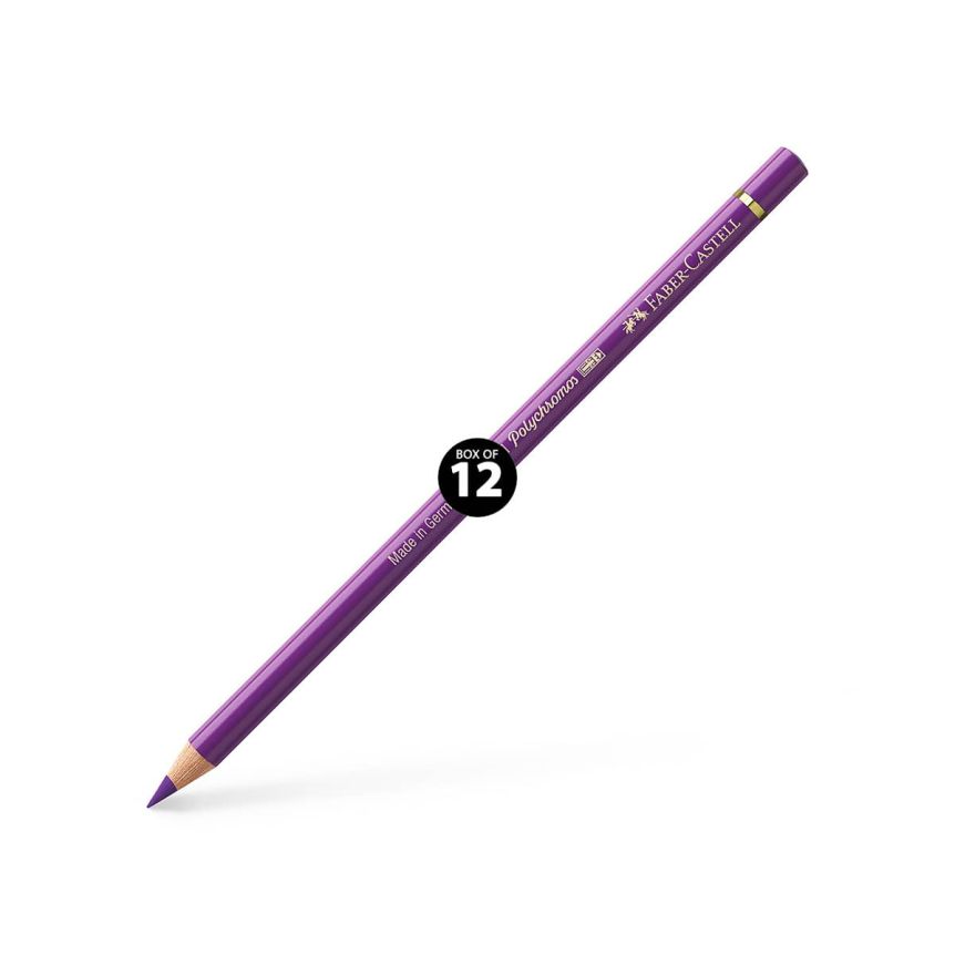Faber-Castell Polychromos Pencil, No. 160 - Manganese Violet (Box of 12)