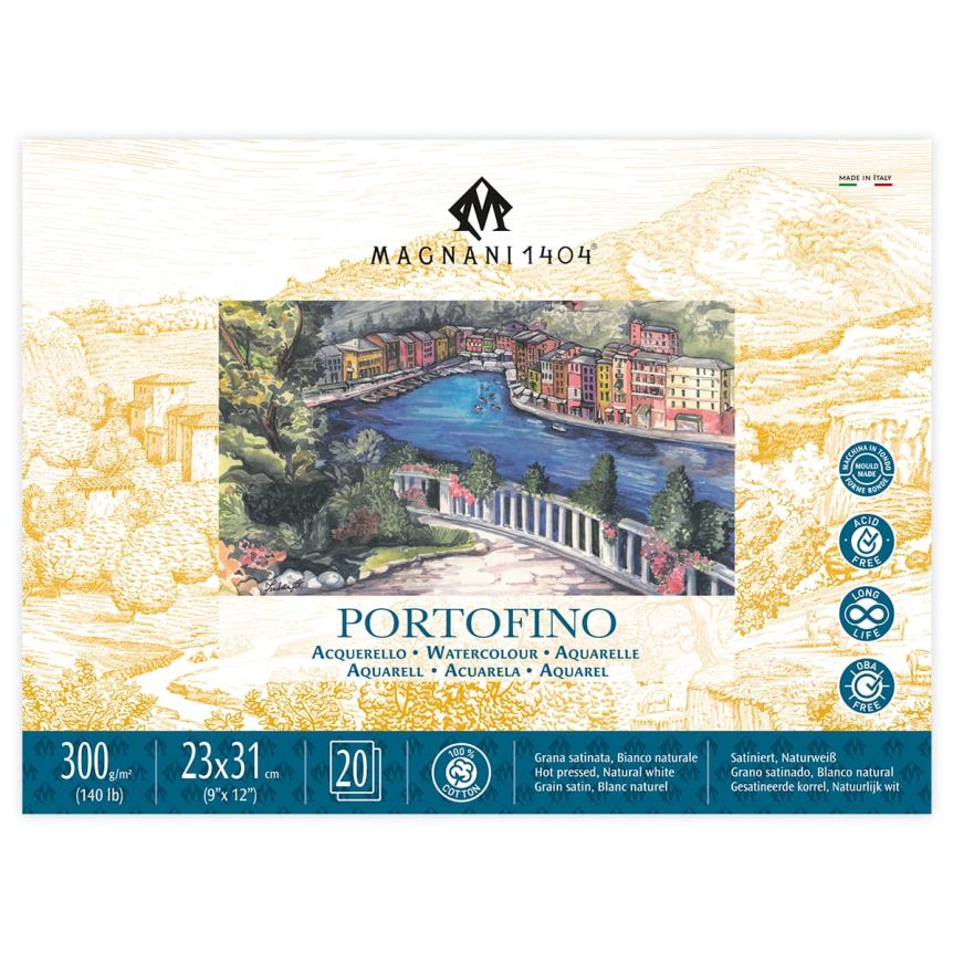 Magnani Portofino Watercolor Block 140lb Hot Press - 9" x 12"
