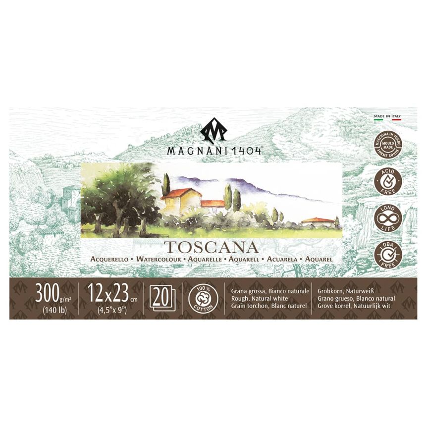 Magnani Toscana Watercolor Pad 140lb Rough - 4.5" x 9"