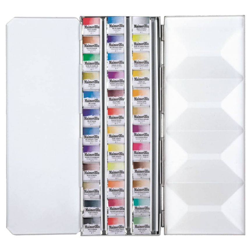 Maimeri Blu Watercolor Paint Set 90 Colors 1ml Metal Case - AliExpress