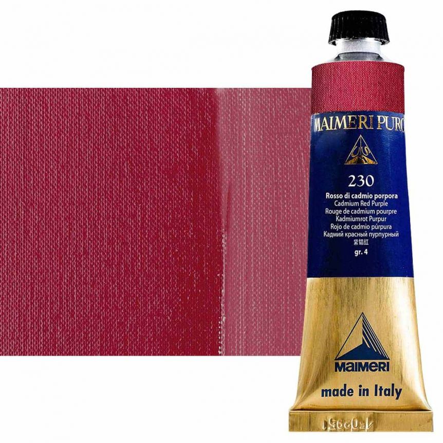 Cadmium Red Purple 40ml Maimeri Puro Oil Color