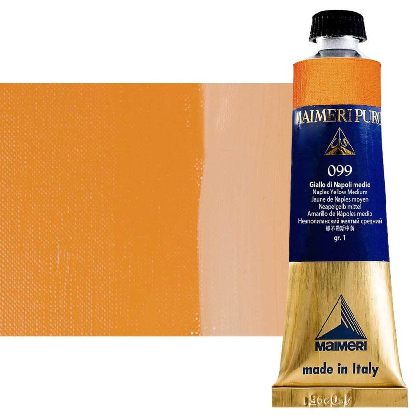 Naples Yellow Medium 40ml Maimeri Puro Oil Color