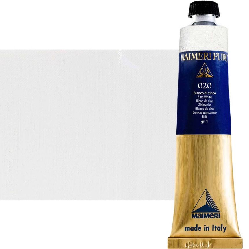 Zinc White 80ml Maimeri Puro Oil Color