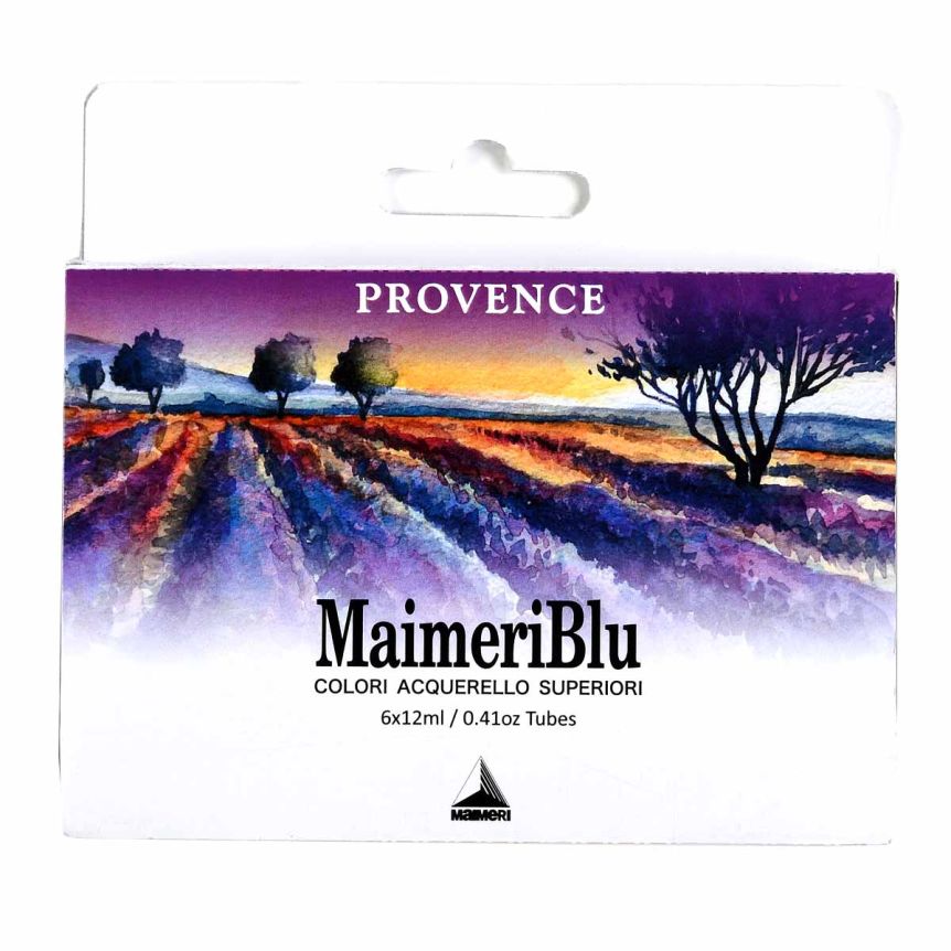 MaimeriBlu Watercolor Provence Set of 6, 12ml Tubes