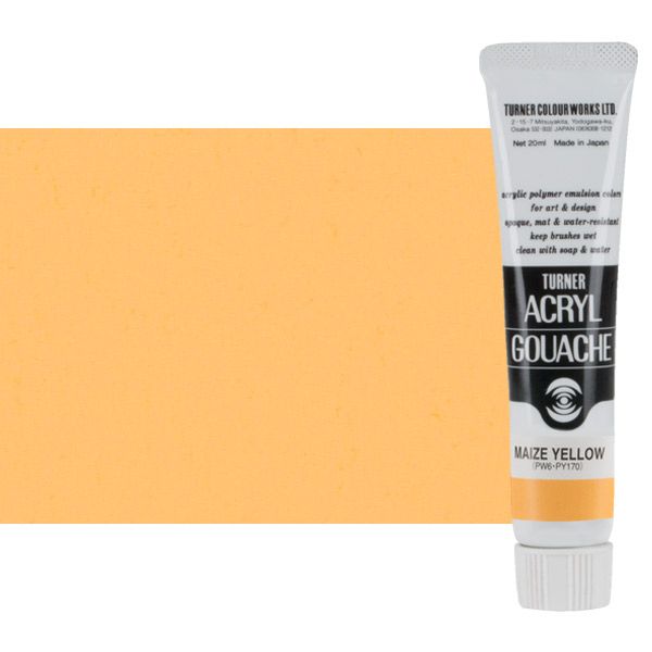 Turner Artist Acryl Gouache - Maize Yellow, 20ml