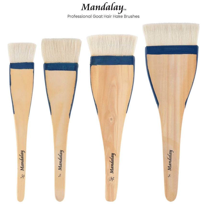 Creative Mark Mandalay Professional Goat Hair Hake Brushes