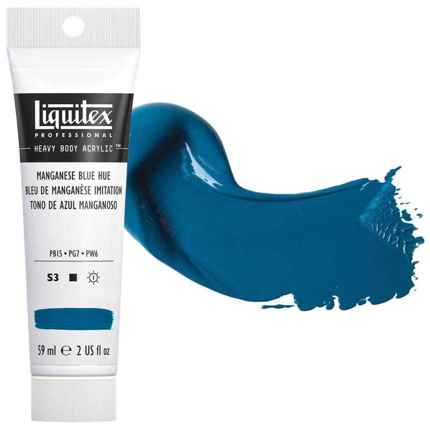 Liquitex Heavy Body Acrylic - Manganese Blue Hue, 2oz Tube