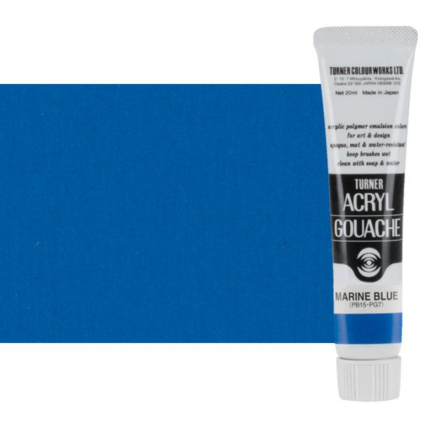 Turner Artist Acryl Gouache - Marine Blue, 20ml