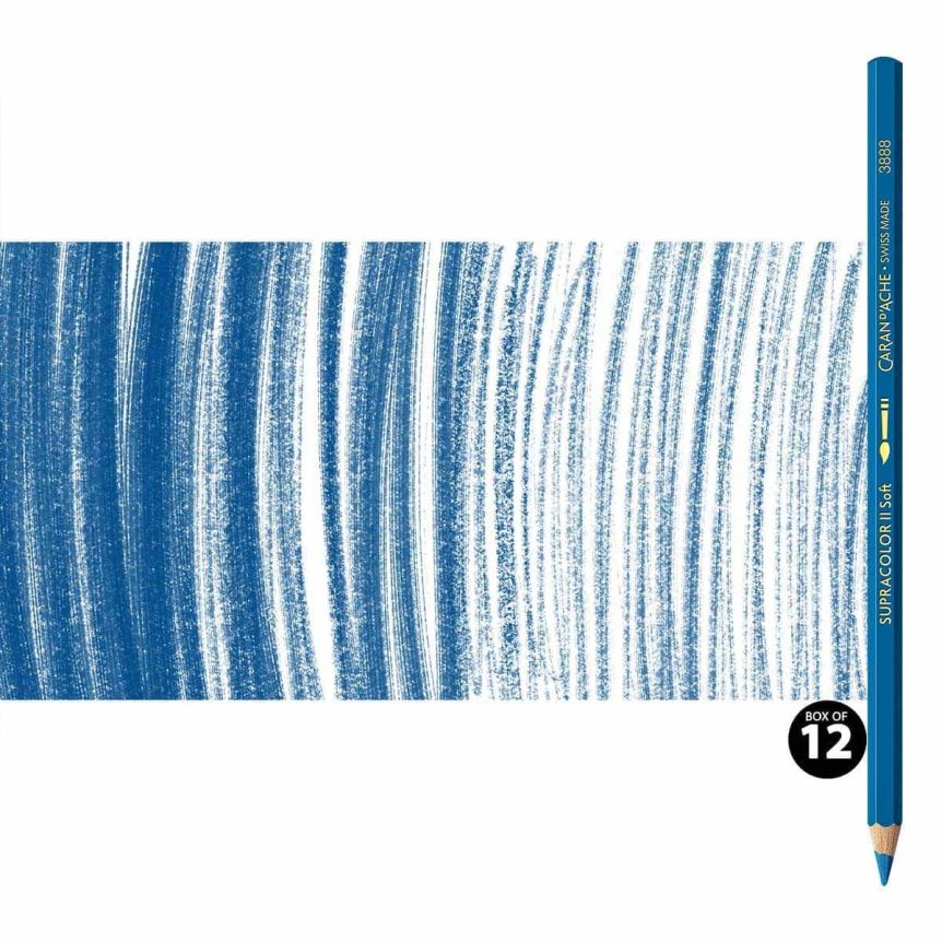 Supracolor II Watercolor Pencils Box of 12 No. 169 - Marine Blue