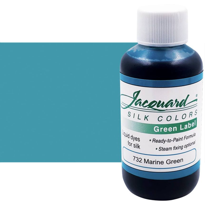Jacquard Silk Color - Marine Green, 60ml Bottle