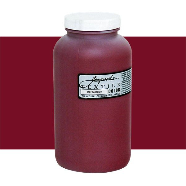 Jacquard Permanent Textile Color Quart Jar - Maroon