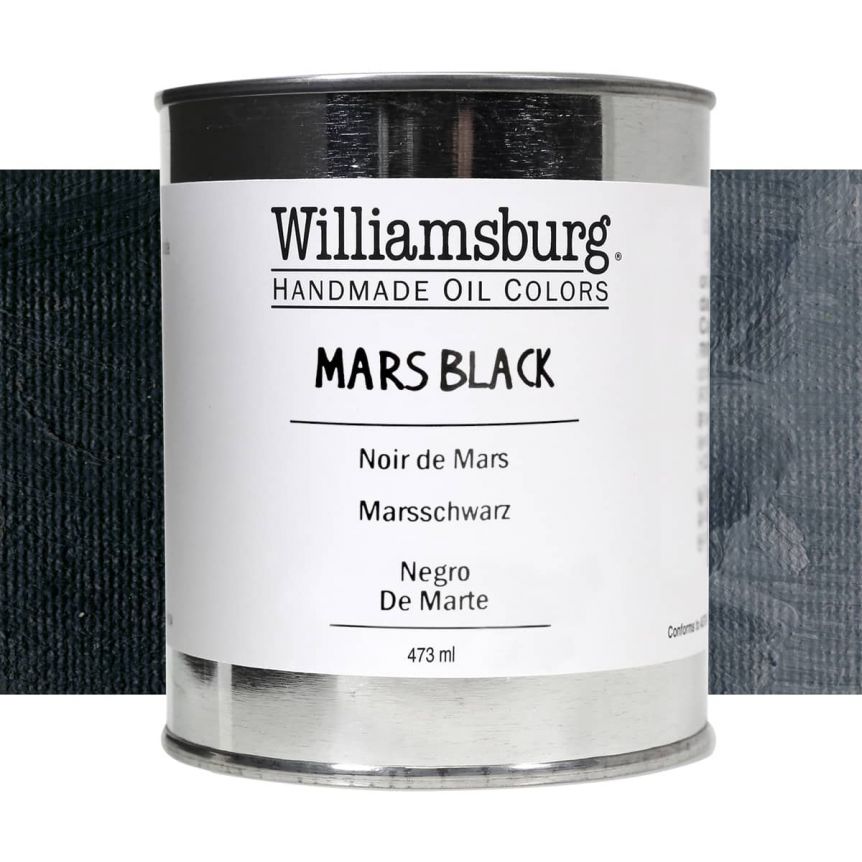 Williamsburg Oil Color 473 ml Can Mars Black