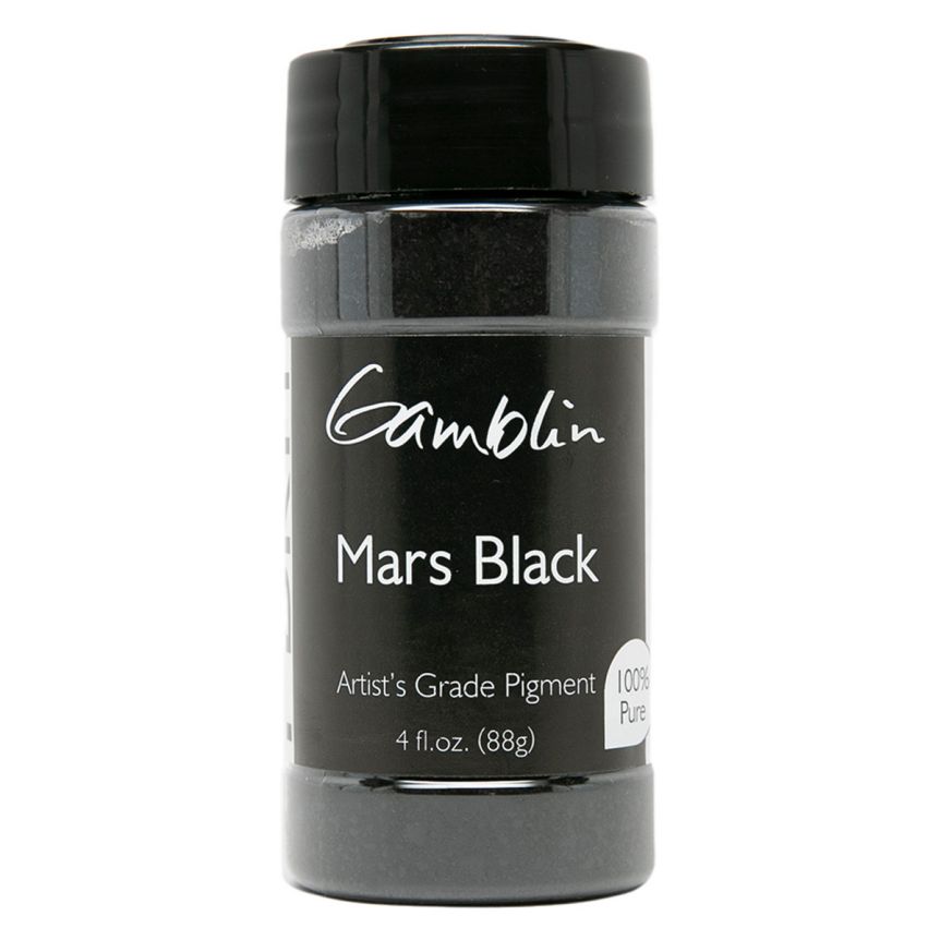 Gamblin Dry Pigment - Mars Black, 88 Grams