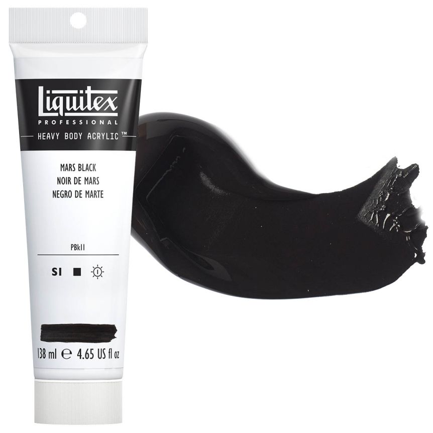 Liquitex Heavy Body Acrylic - Mars Black, 4.65oz Tube