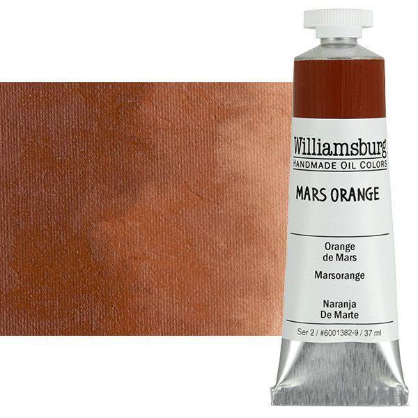 Williamsburg Handmade Oil Paint - Mars Orange, 37ml Tube