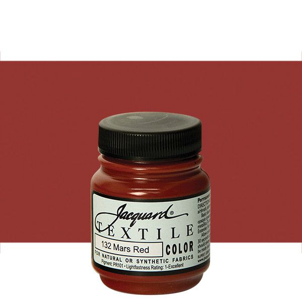 Jacquard Permanent Textile Color 2.25 oz. Jar Mars Red Jerry's Artarama