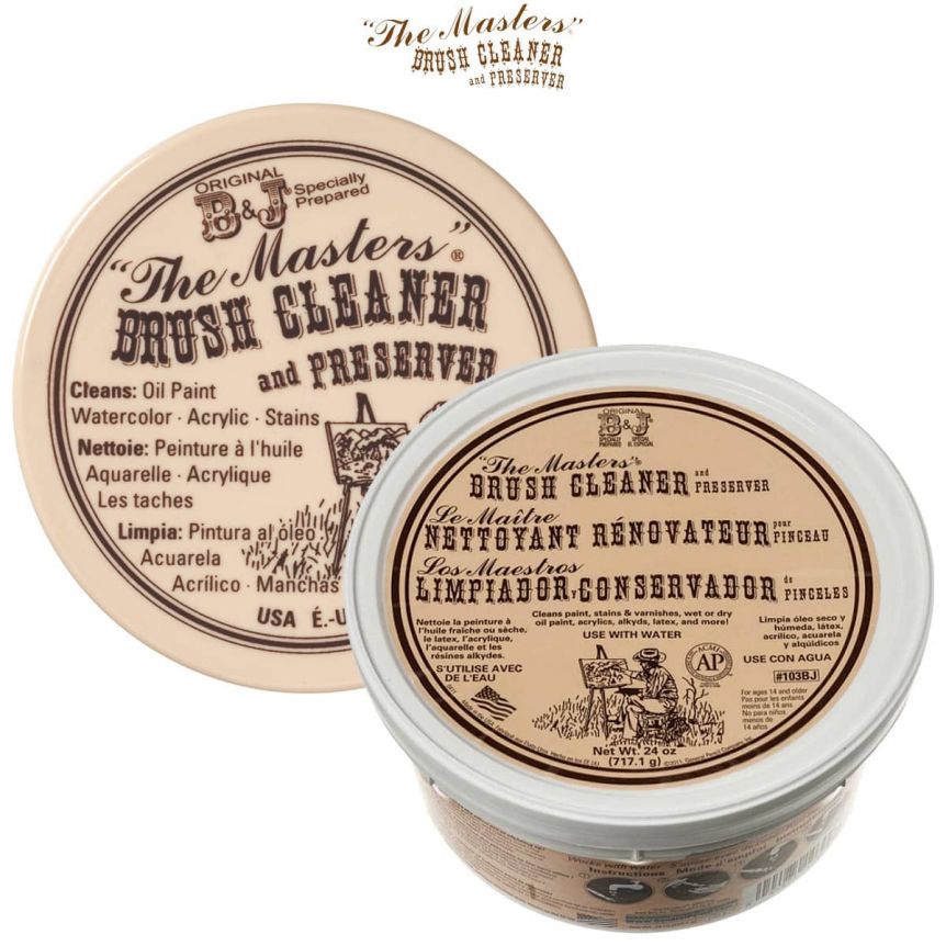The Masters Brush Cleaner, Preserver 1 oz And Artists Soap 1.4 oz Set - USA