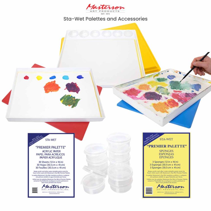 Masterson Sta-Wet Palettes and Accessories