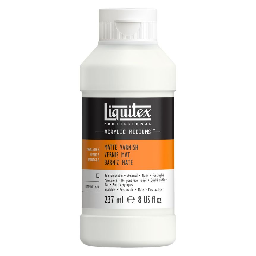 Liquitex Acrylic Finishing Varnishes - Matte Varnish, 8oz