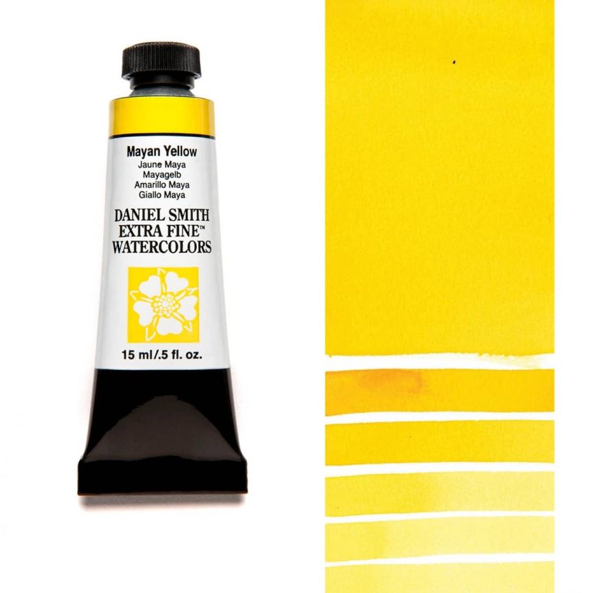 Daniel Smith Extra Fine Watercolors - Mayan Yellow, 15 ml Tube