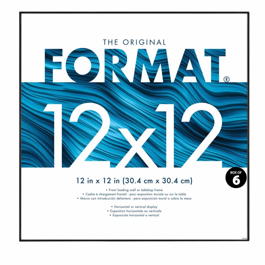 MCS Format Frame - Black, 12" x 12" (Box of 6)