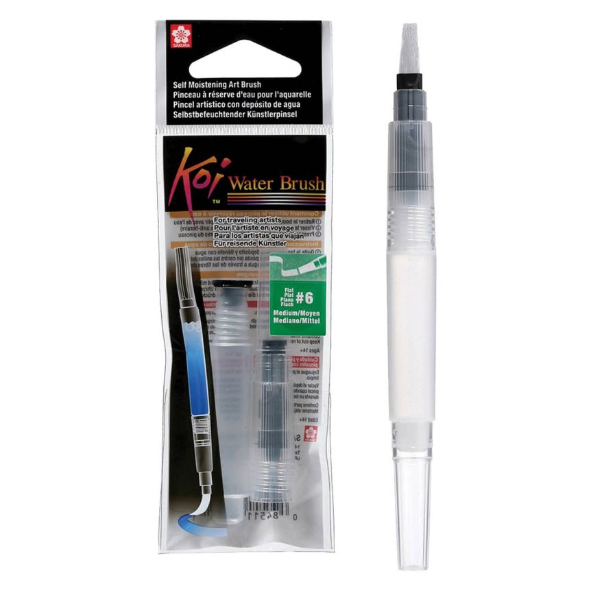 Sakura Koi Medium #6 Flat Water Brush Pen, 4ml