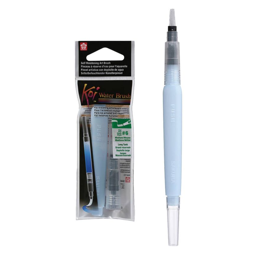 Sakura Koi Medium #6 Flat Water Brush Pen, 9ml
