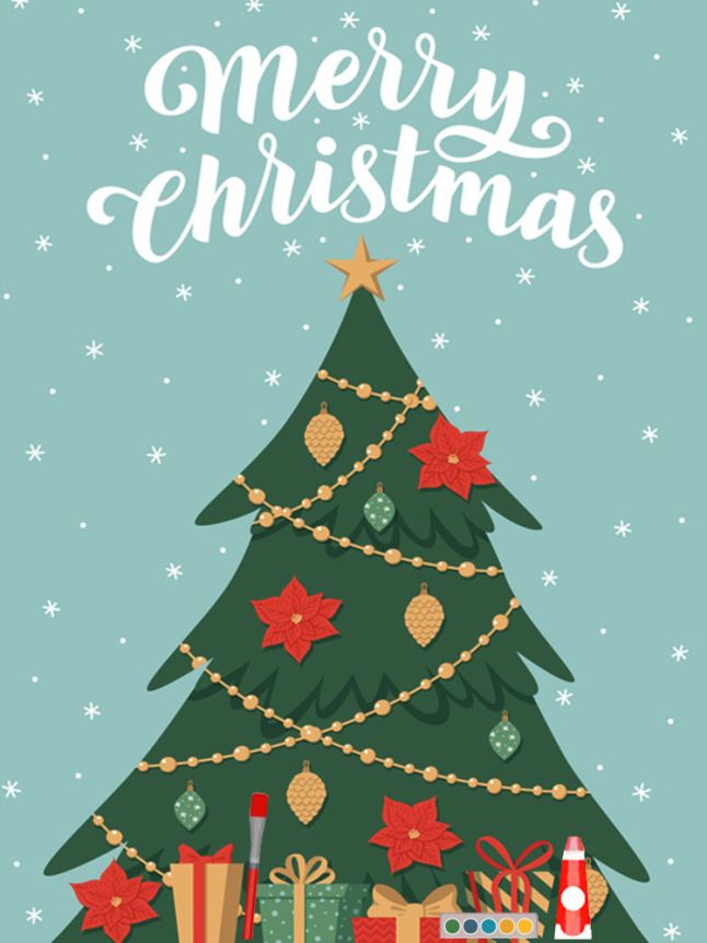 Merry Christmas Artist eGift Card  - Christmas Tree