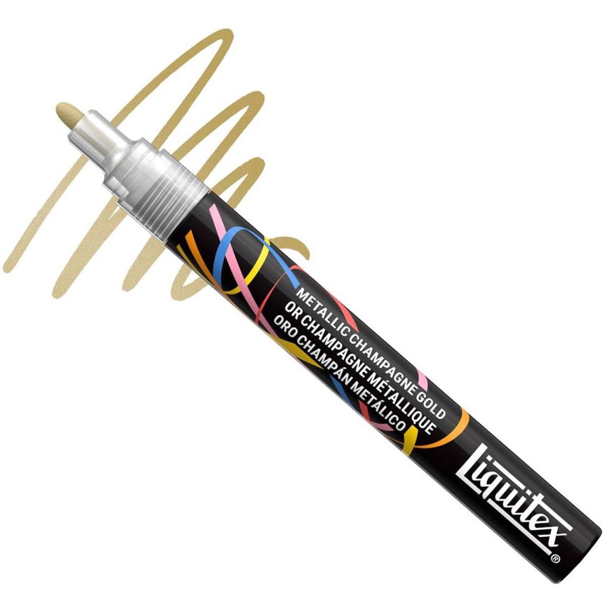 Liquitex Marker - Metallic Champagne Gold, Bullet Tip, 2 mm