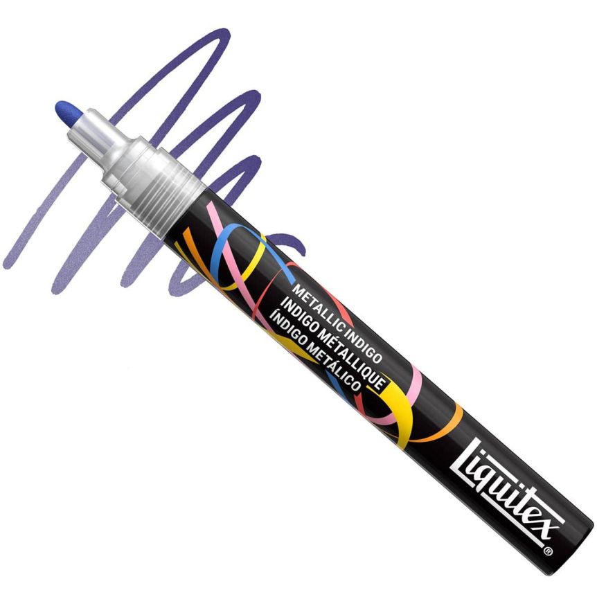 Liquitex Marker - Metallic Indigo, Bullet Tip, 2 mm